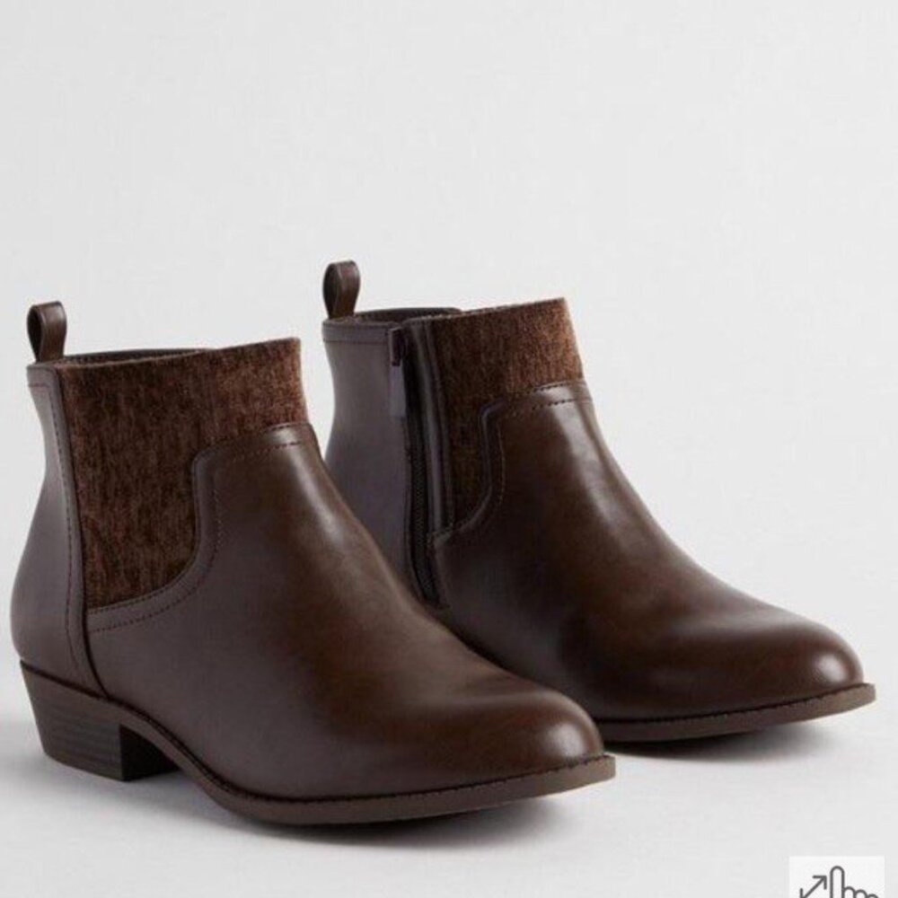 Torrid textured cuff ankle booties